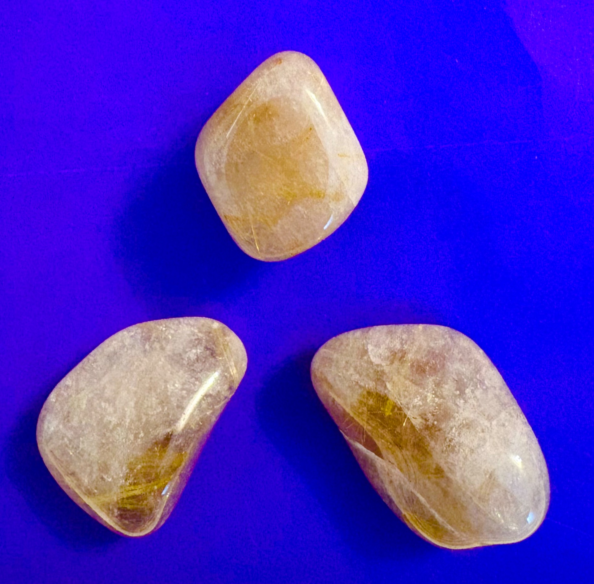 Rutilquarz Trommelsteine 