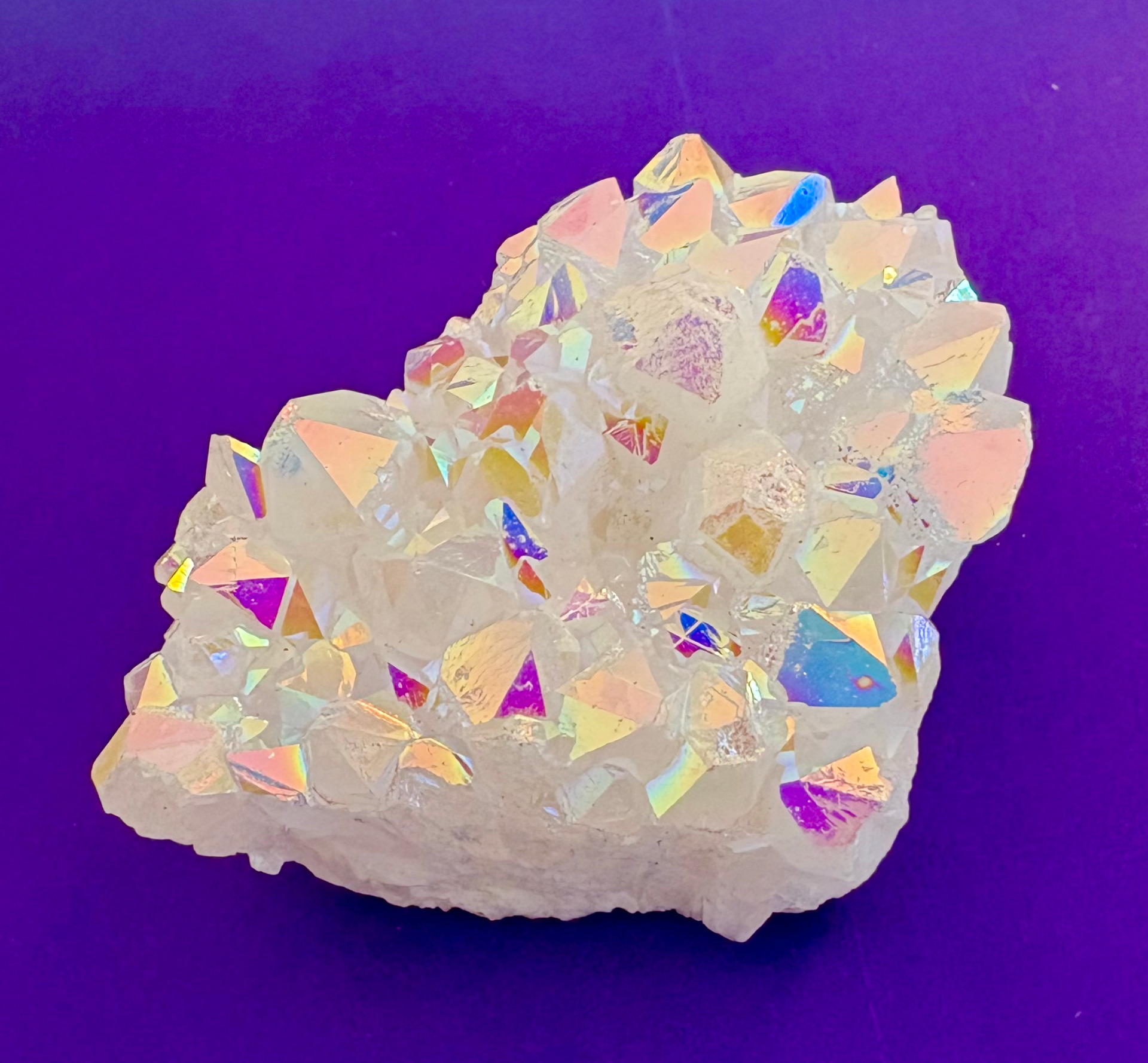 Bergkristall bedampft