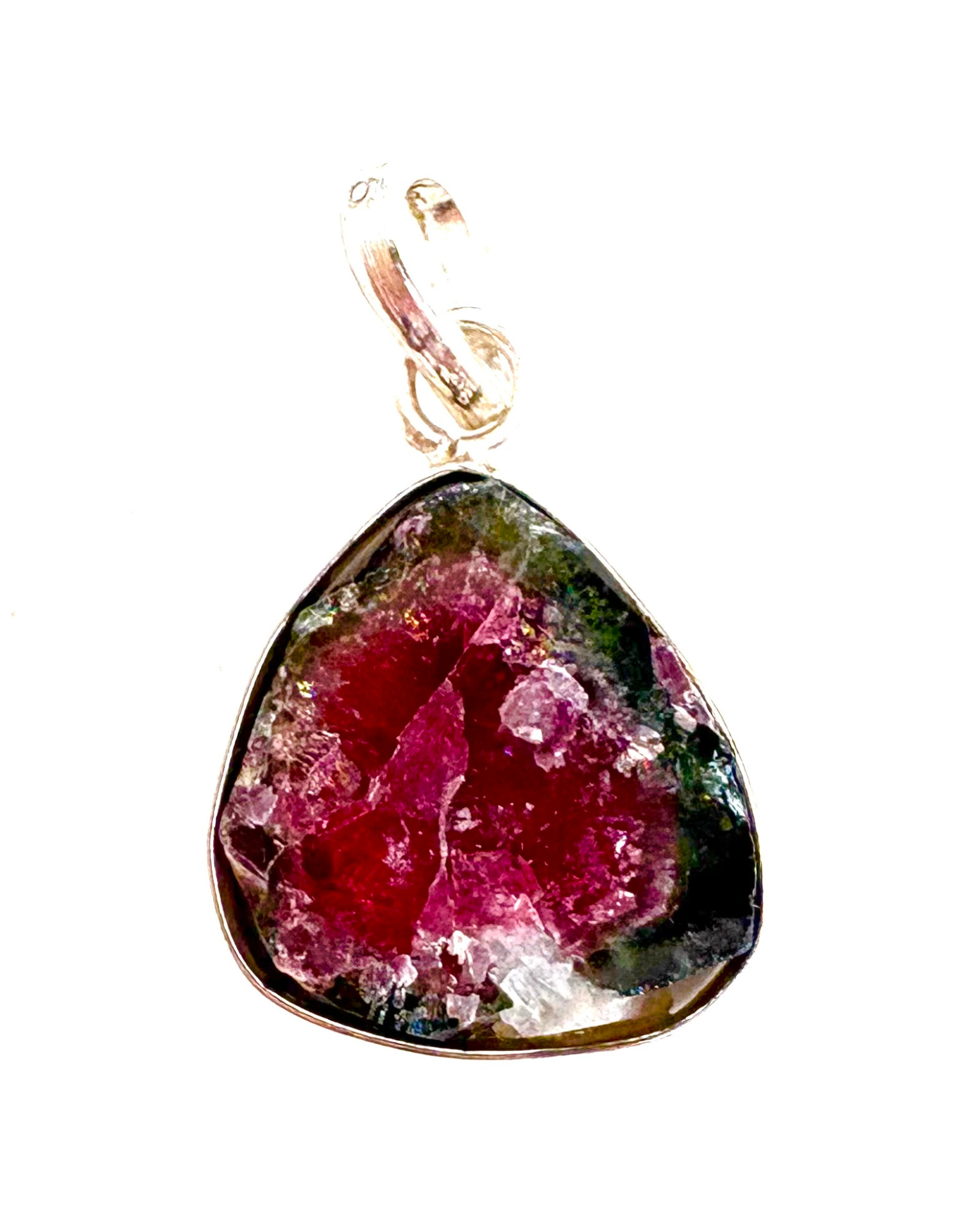 Wassermelonenturmalin Anhänger